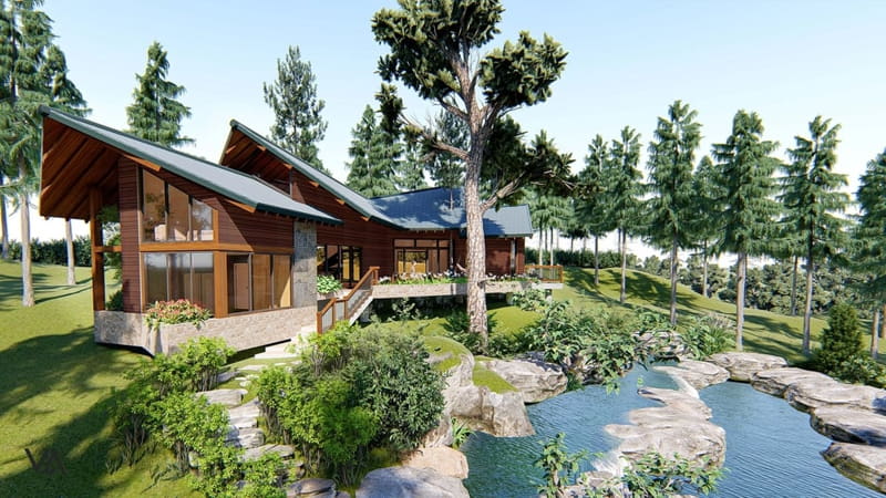 Các mẫu biệt thự gỗ Các mẫu biệt thự gỗ