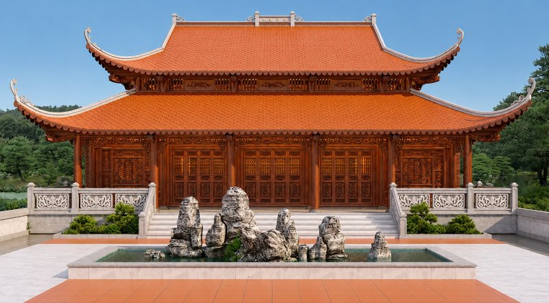 Các mẫu nhà gỗ 5 gian đẹp