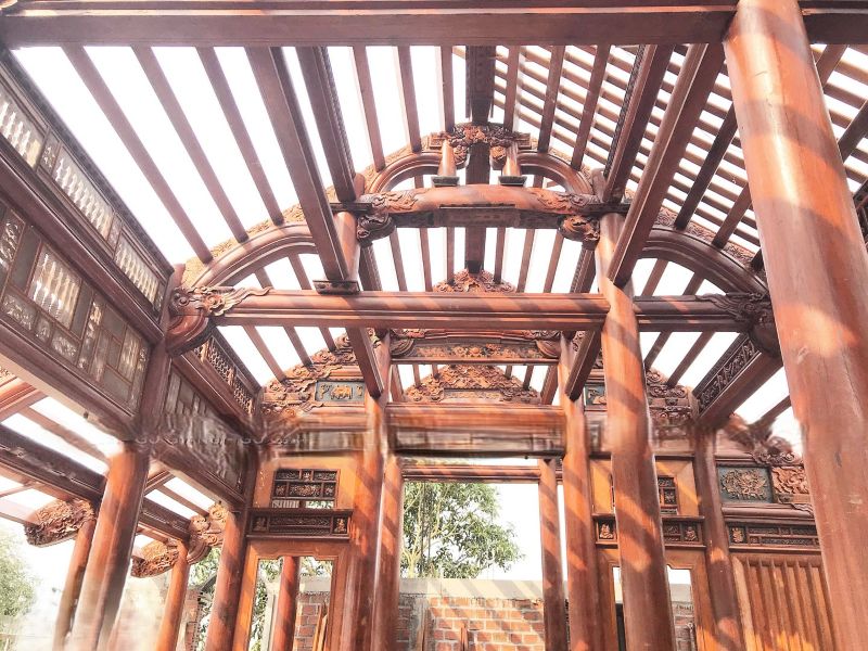 Gỗ làm cột nhà Gỗ làm cột nhà