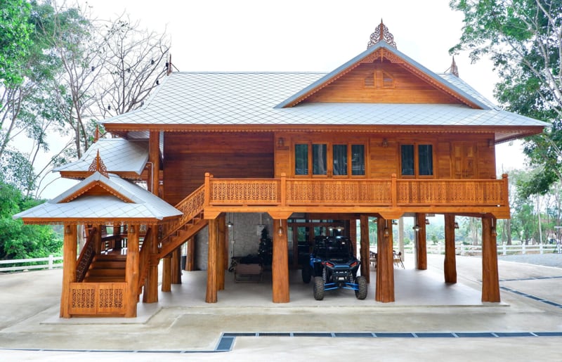 Kiến trúc nhà gỗ kiểu Thái Kiến trúc nhà gỗ kiểu Thái