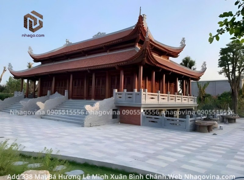 Làm chùa gỗ đẹp