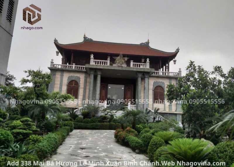 Mẫu chùa gỗ cổ