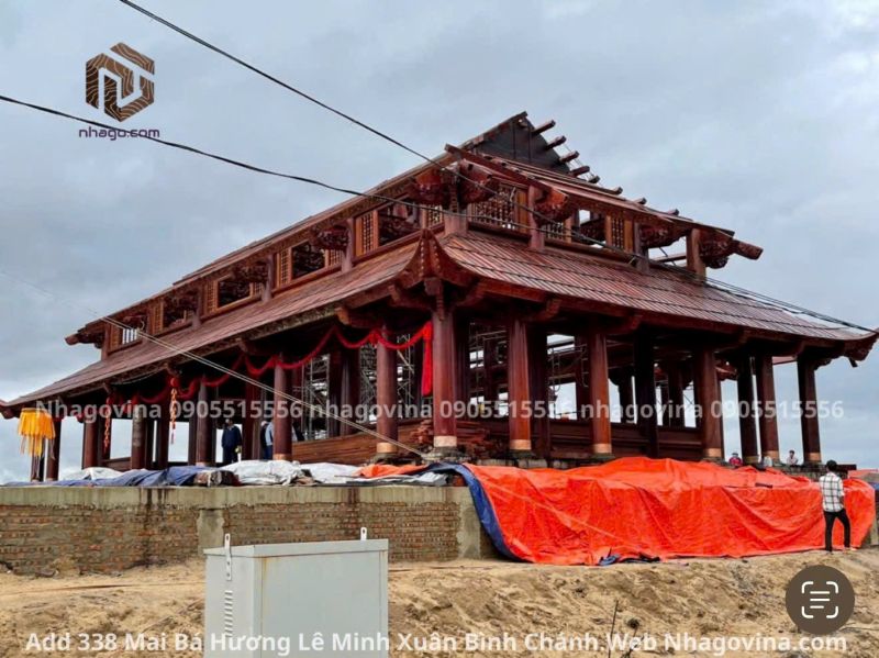 Mẫu chùa gỗ đẹp