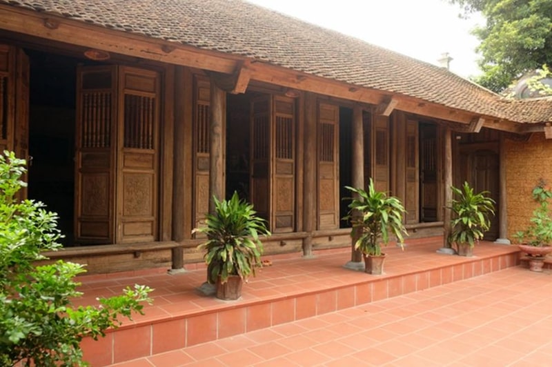 Mẫu nhà gỗ 4 gian