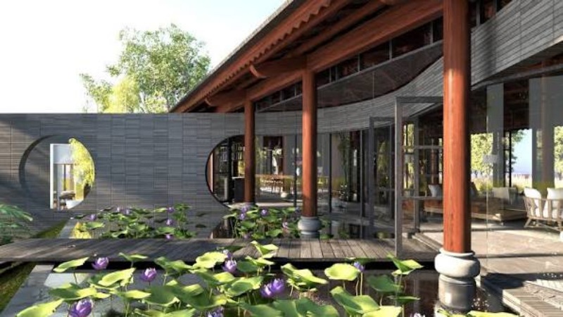 Mẫu nhà gỗ 5 gian hai chái
