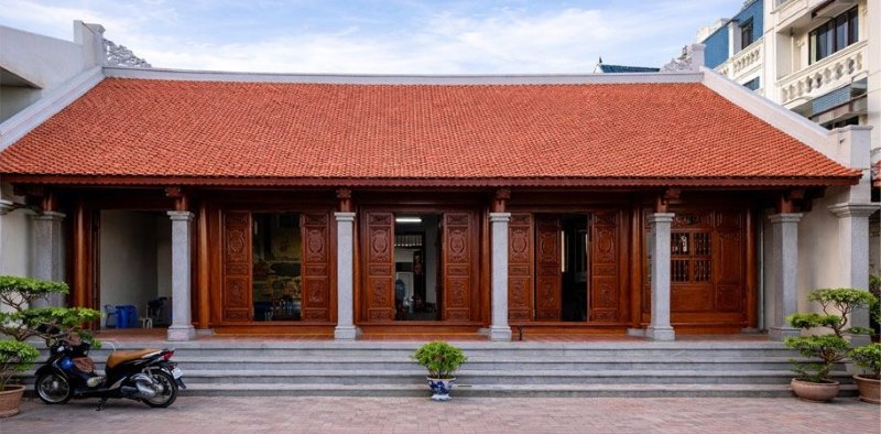 Mẫu nhà gỗ cột vuông Mẫu nhà gỗ cột vuông