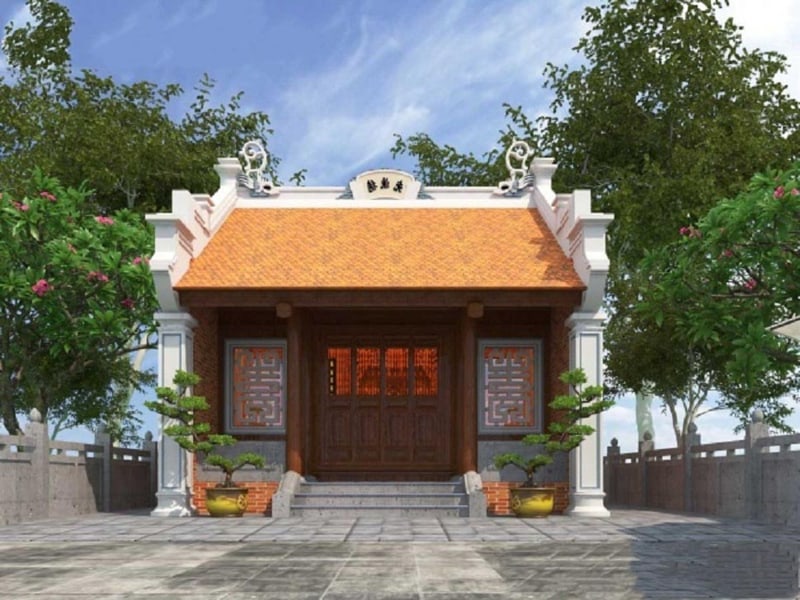 Nhà gỗ 1 gian 2 chái