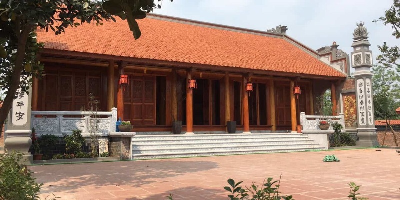 Nhà gỗ 5 gian 2 chái