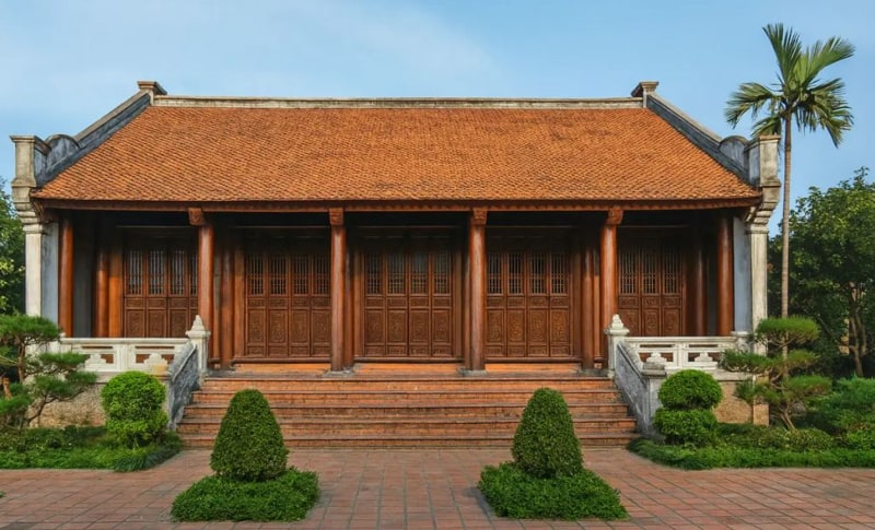 Nhà gỗ 5 gian truyền thống đẹp
