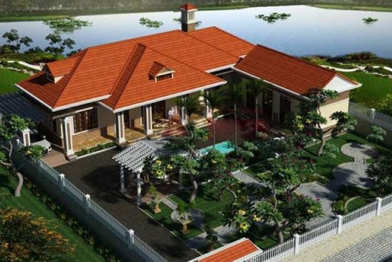 Nhà gỗ năm gian đẹp nhất