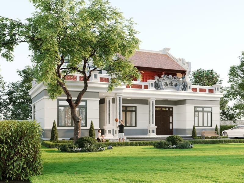 Nhà thờ gỗ trên sân thượng