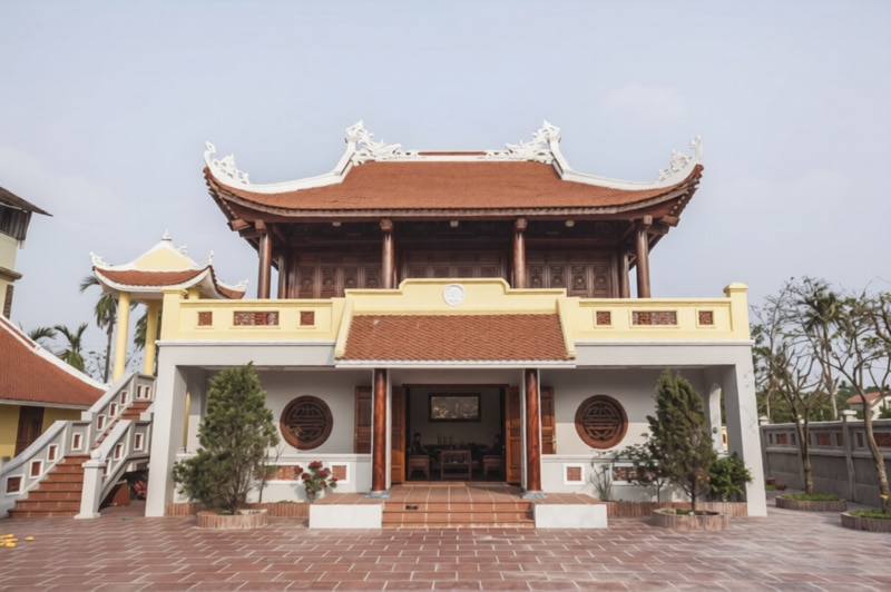 Những mẫu ngôi nhà gỗ 3 gian 2 tầng