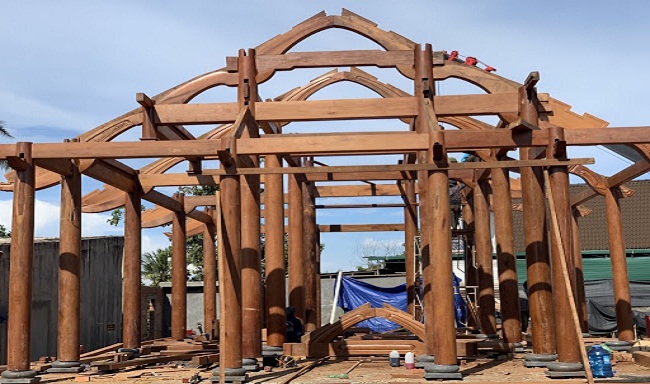 Kích thước nhà gỗ 3 gian