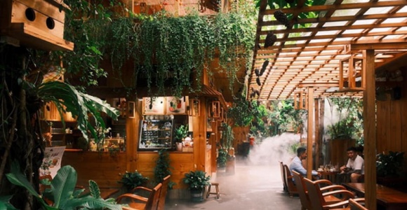 Thiết kế và xây dựng cafe nhà gỗ hút khách, đẹp mê hồn